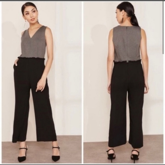 J. Crew 365 Combo Sleeveless Jumpsuit - Picture 1 of 4